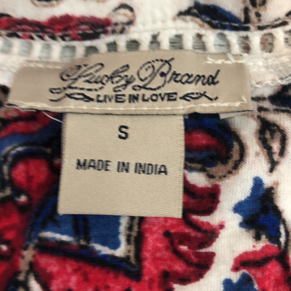 Lucky Brand V-Neck Blouse Small - Picture 6 of 11